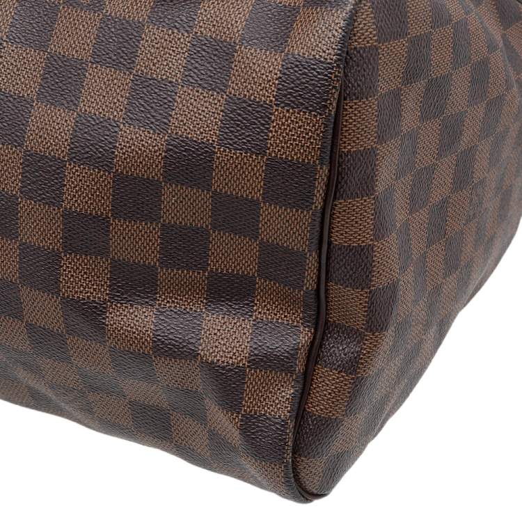 Pre Owned Louis Vuitton Damier Ebene Canvas Speedy 35 Bag