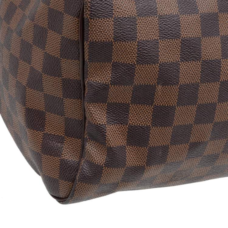 Pre Owned Louis Vuitton Damier Ebene Canvas Speedy 35 Bag