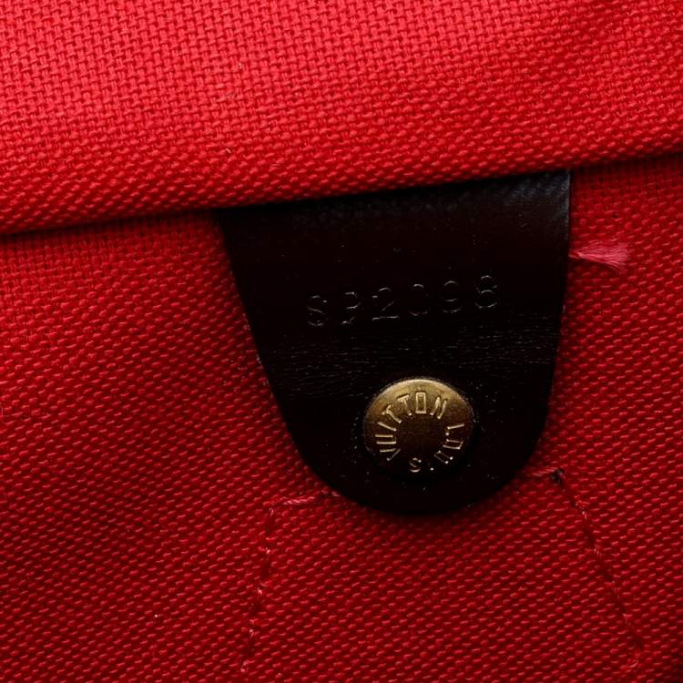 Pre Owned Louis Vuitton Damier Ebene Canvas Speedy 35 Bag