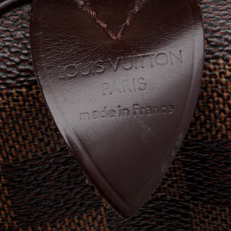 Pre Owned Louis Vuitton Damier Ebene Canvas Speedy 35 Bag