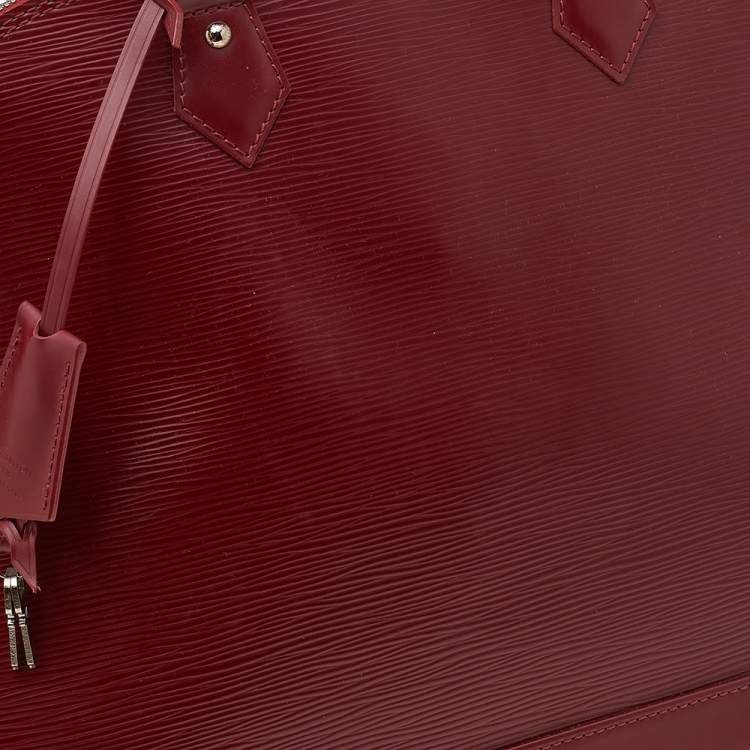 Pre Owned Louis Vuitton Red Epi Leather Alma MM Bag