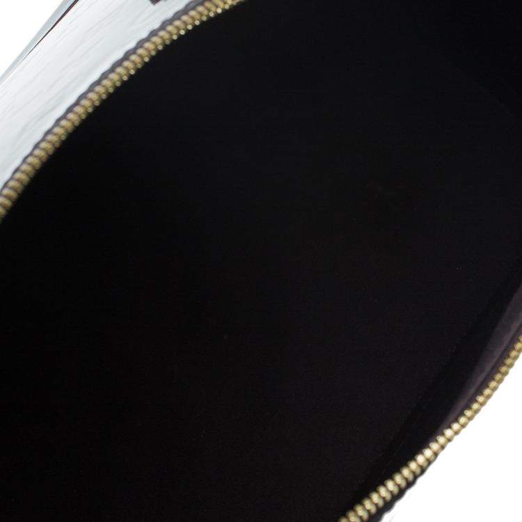 Pre Owned Louis Vuitton Amarante Monogram Vernis Alma GM Bag