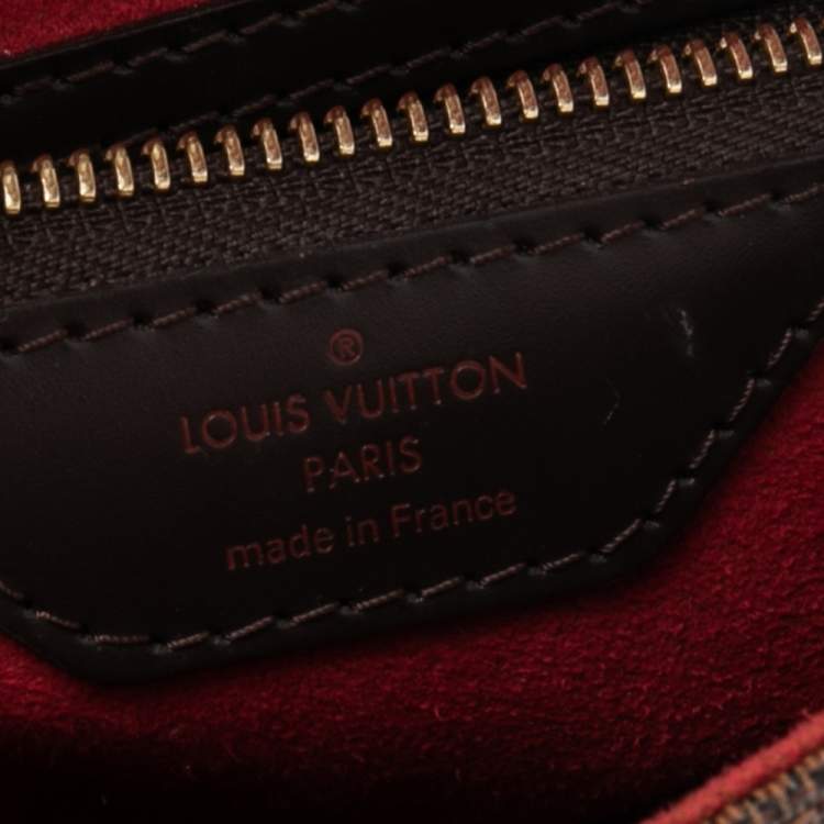 Pre Owned Louis Vuitton Damier Ebene Canvas Bergamo MM Bag