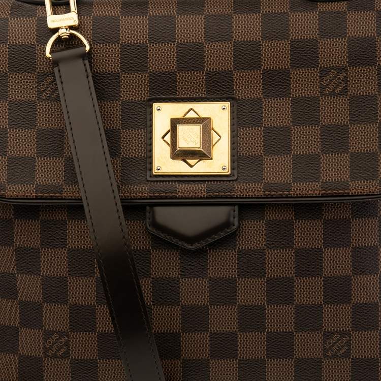Pre Owned Louis Vuitton Damier Ebene Canvas Bergamo MM Bag