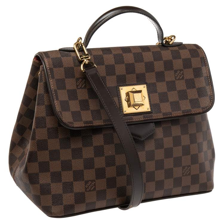 Pre Owned Louis Vuitton Damier Ebene Canvas Bergamo MM Bag