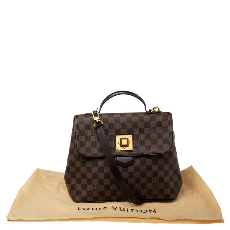 Pre Owned Louis Vuitton Damier Ebene Canvas Bergamo MM Bag