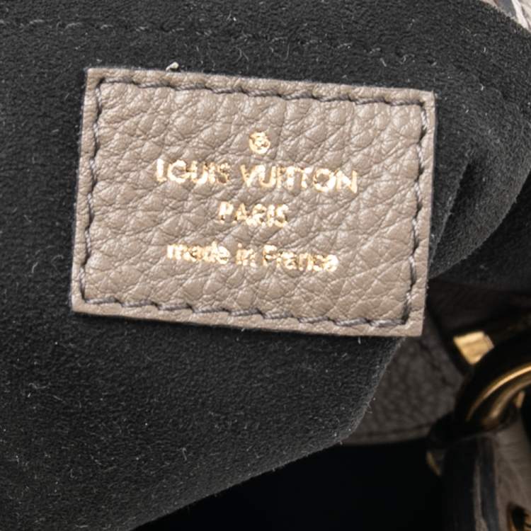 Pre Owned Louis Vuitton Grey Monogram Mahina Leather Solar PM Bag