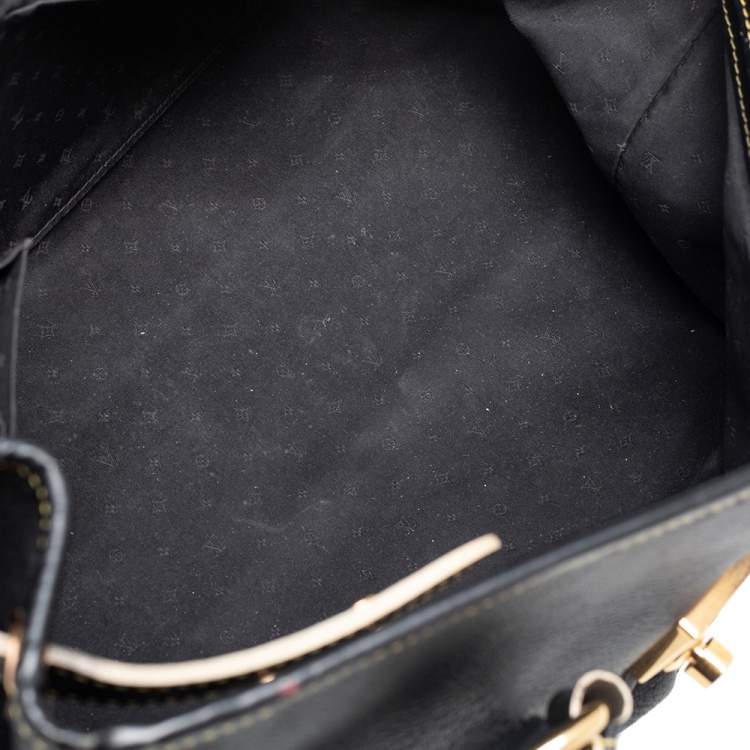 Pre Owned Louis Vuitton Black Suhali Leather L'Absolu De Voyage Bag
