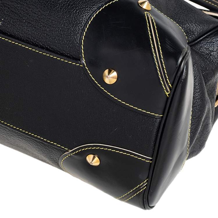 Pre Owned Louis Vuitton Black Suhali Leather L'Absolu De Voyage Bag
