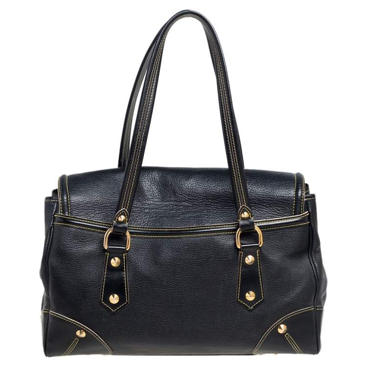Pre Owned Louis Vuitton Black Suhali Leather L'Absolu De Voyage Bag