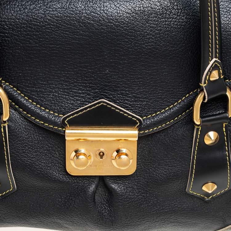 Pre Owned Louis Vuitton Black Suhali Leather L'Absolu De Voyage Bag