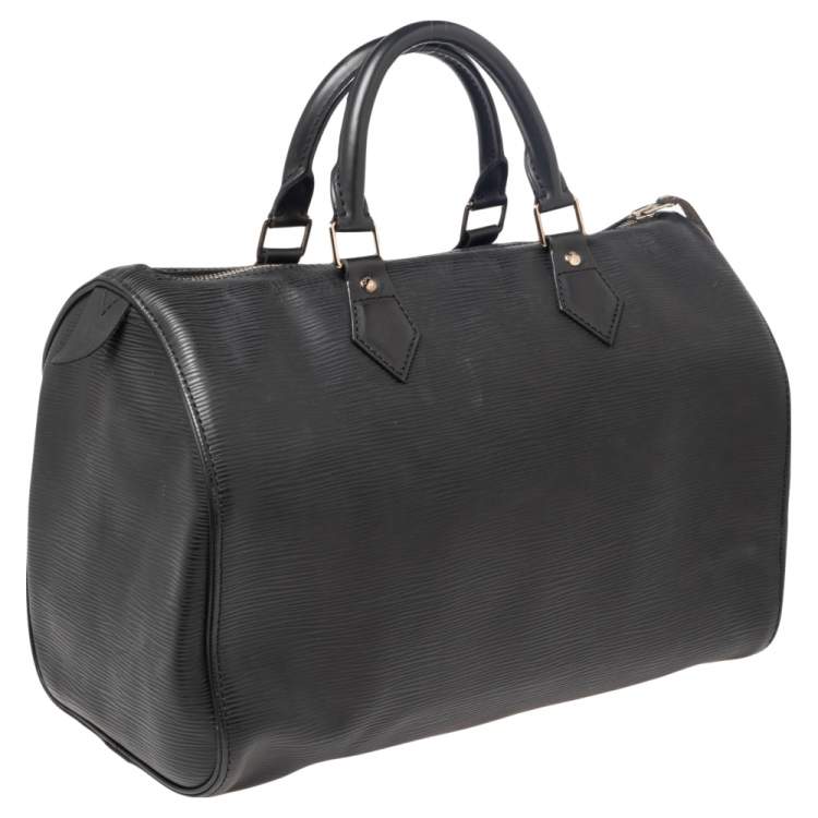 Pre Owned Louis Vuitton Black Epi Leather Speedy 30 Bag