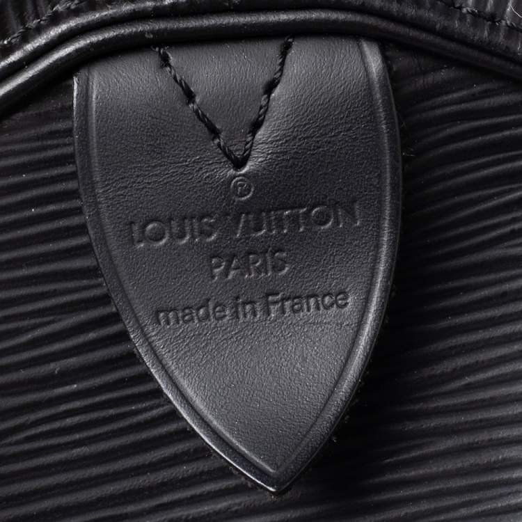 Pre Owned Louis Vuitton Black Epi Leather Speedy 30 Bag