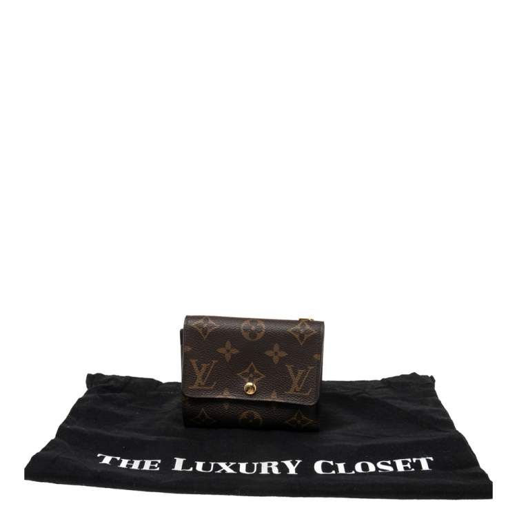 Pre Owned Louis Vuitton Monogram Canvas Anais Compact Trifold Wallet