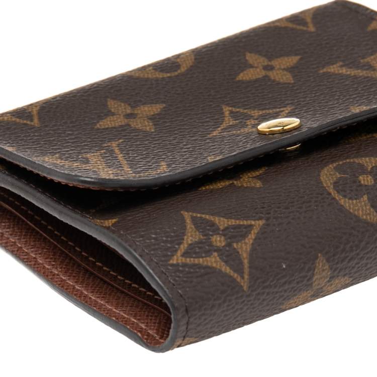 Pre Owned Louis Vuitton Monogram Canvas Anais Compact Trifold Wallet