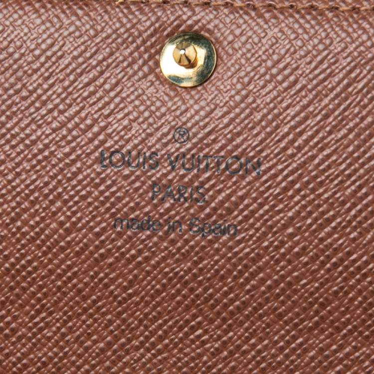 Pre Owned Louis Vuitton Monogram Canvas Anais Compact Trifold Wallet