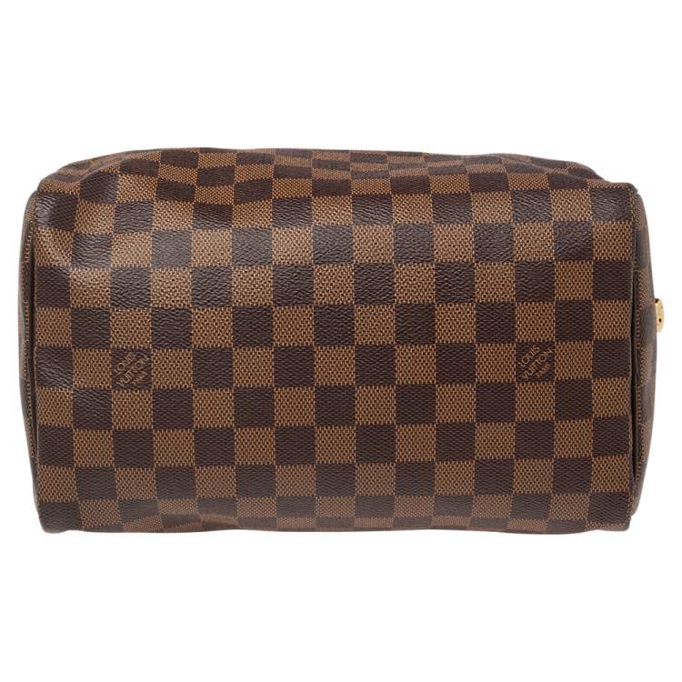 Pre Owned Louis Vuitton Damier Ebene Canvas Speedy 25 Bag