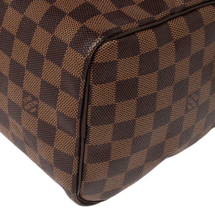 Pre Owned Louis Vuitton Damier Ebene Canvas Speedy 25 Bag