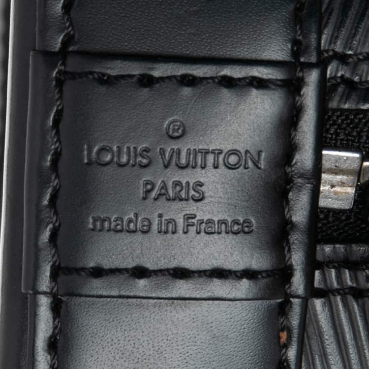 Pre Owned Louis Vuitton Black Epi Leather Alma BB Bag