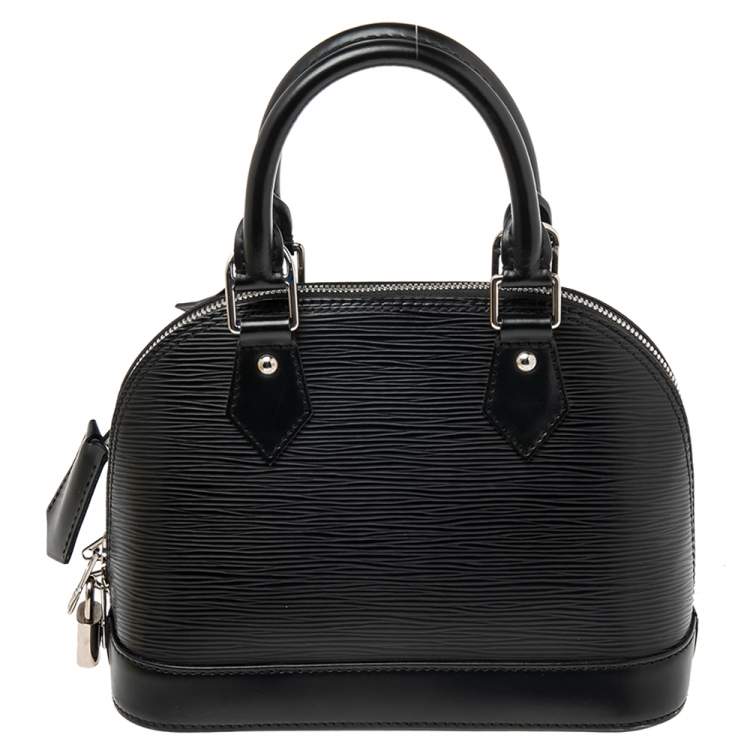Pre Owned Louis Vuitton Black Epi Leather Alma BB Bag