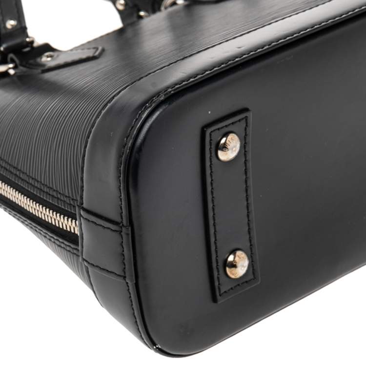 Pre Owned Louis Vuitton Black Epi Leather Alma BB Bag