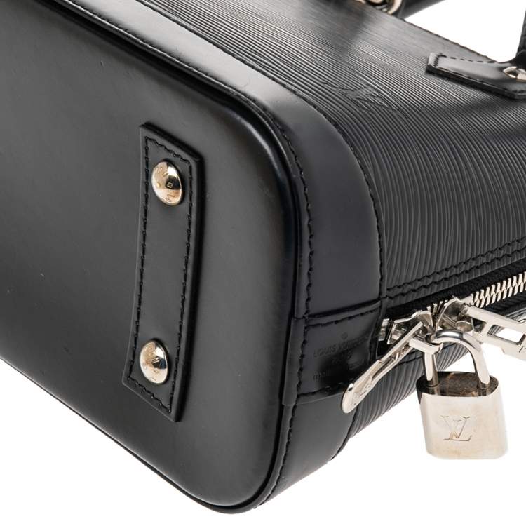 Pre Owned Louis Vuitton Black Epi Leather Alma BB Bag