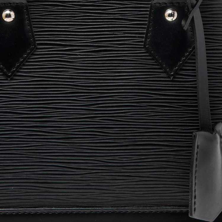 Pre Owned Louis Vuitton Black Epi Leather Alma BB Bag