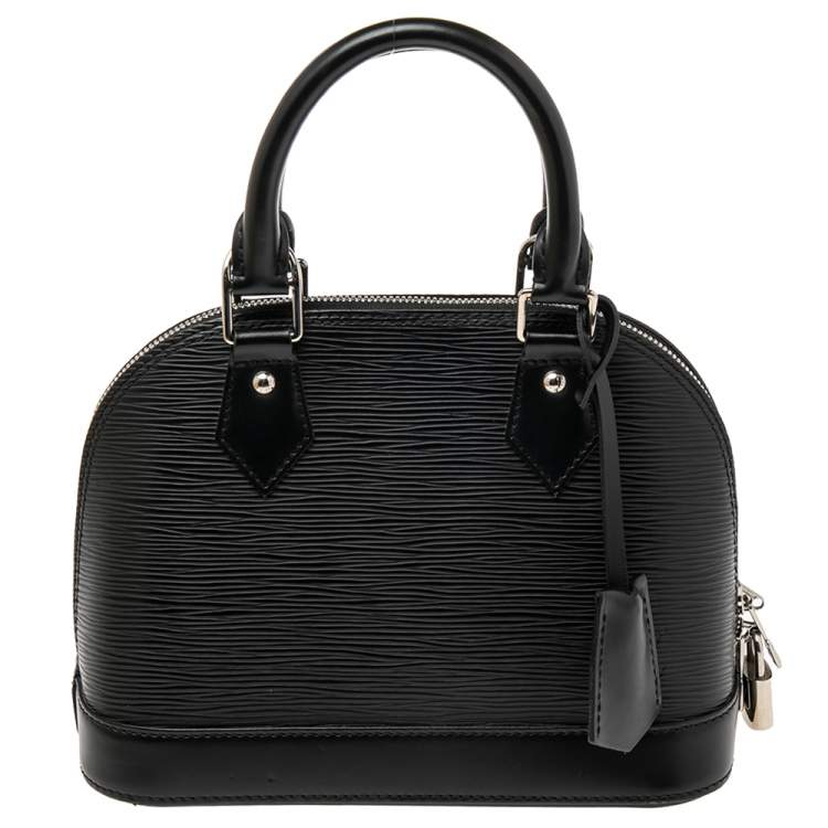 Pre Owned Louis Vuitton Black Epi Leather Alma BB Bag