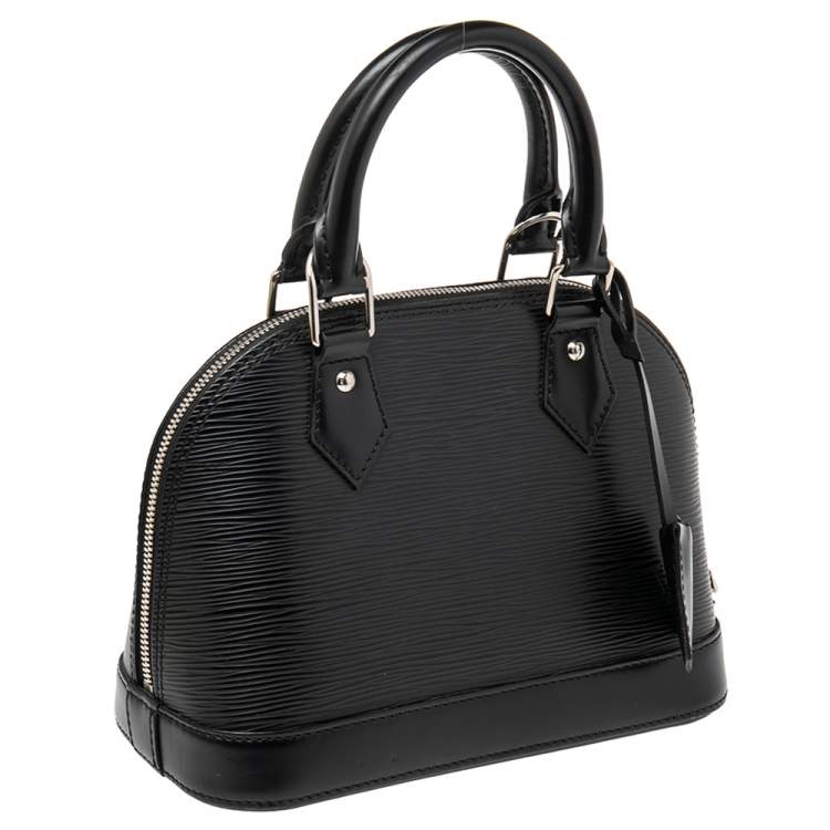 Pre Owned Louis Vuitton Black Epi Leather Alma BB Bag