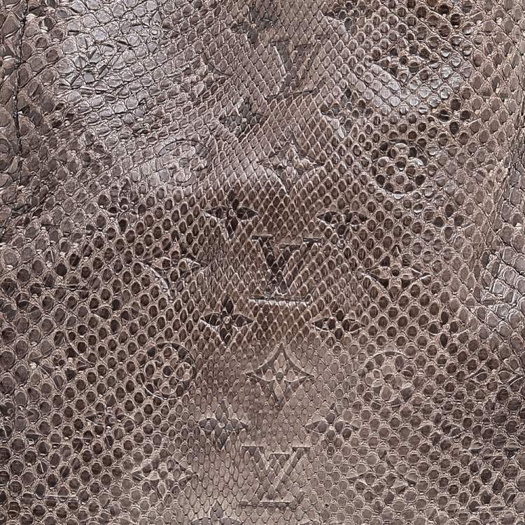 Pre Owned Louis Vuitton Gris Python Artsy MM Bag