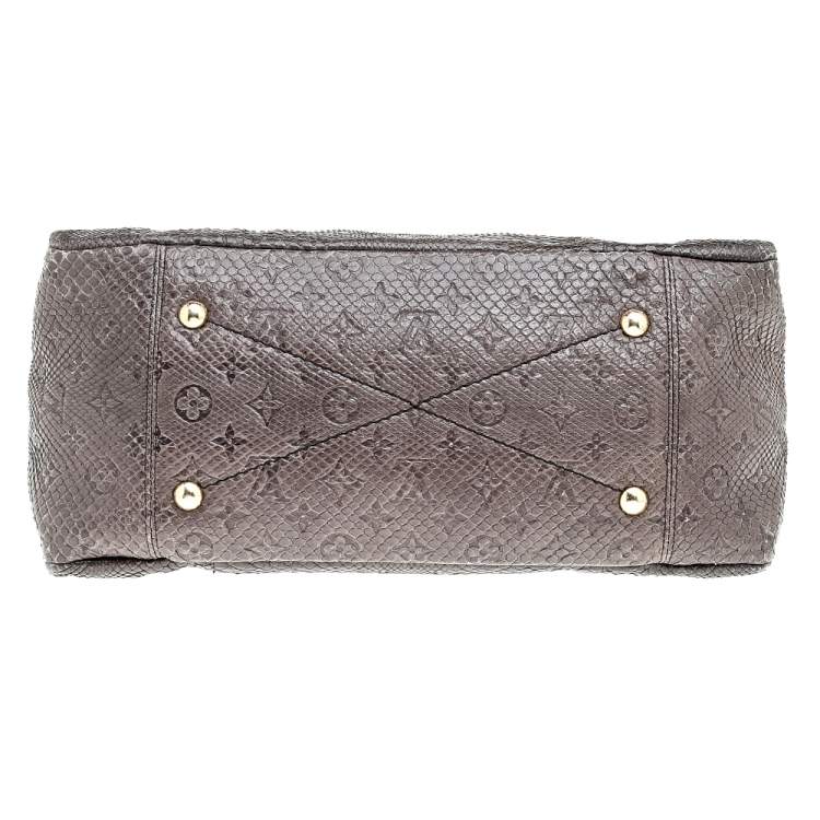 Pre Owned Louis Vuitton Gris Python Artsy MM Bag