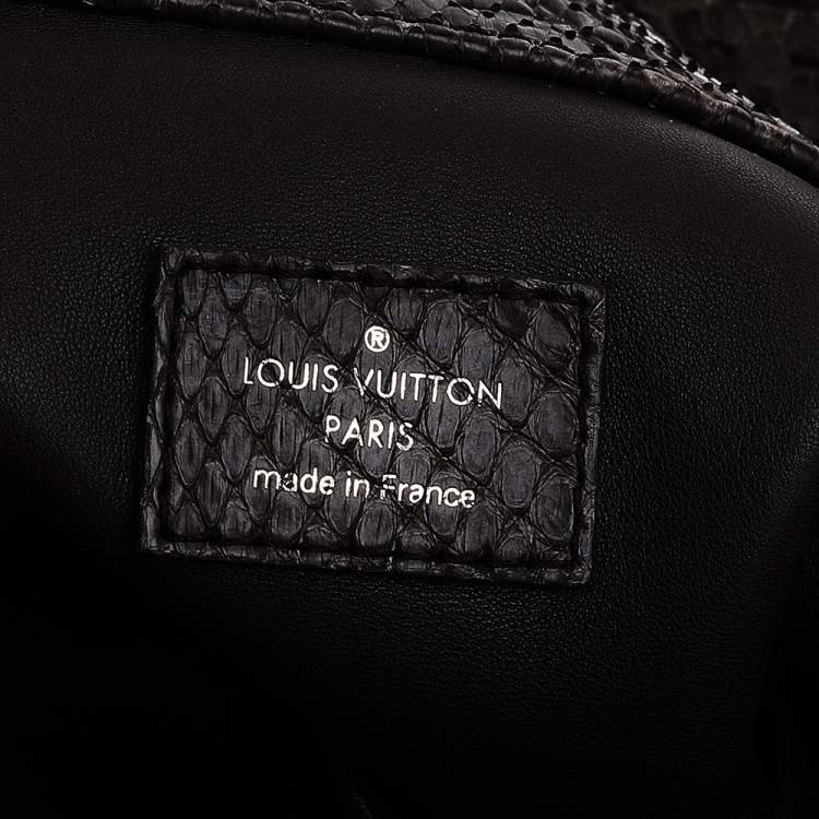 Pre Owned Louis Vuitton Gris Python Artsy MM Bag