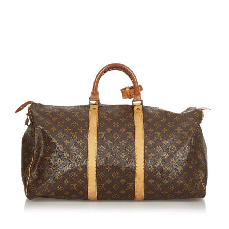 Pre Owned Louis Vuitton Monogram Canvas Keepall 50 Bag