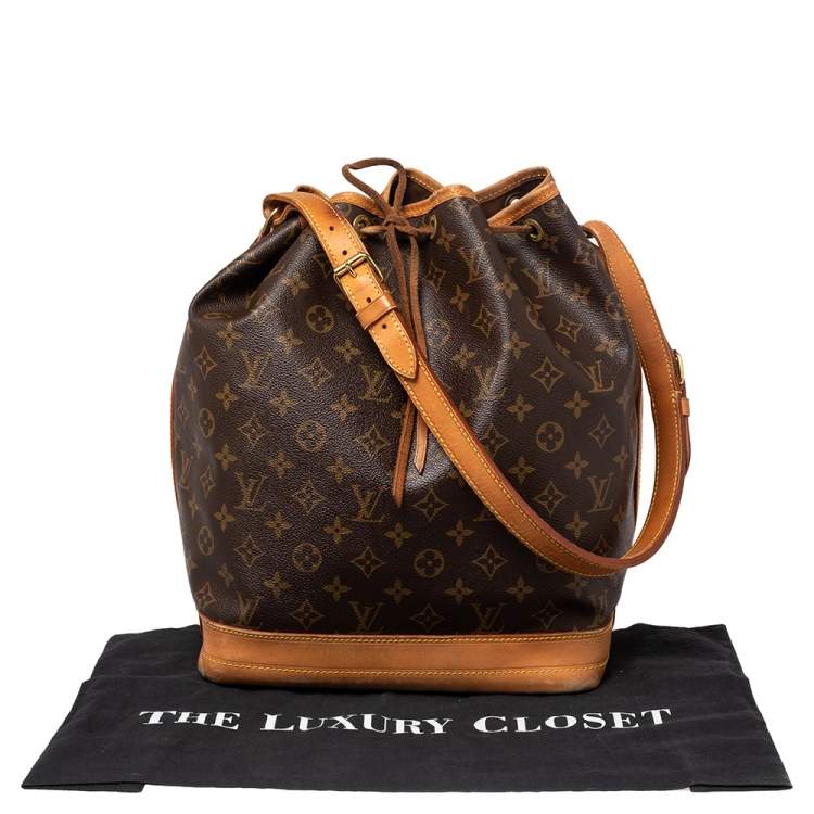 Pre Owned Louis Vuitton Monogram Canvas Large Noe Drawstring Bag