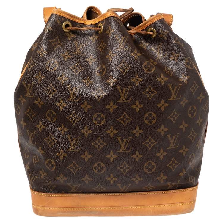 Pre Owned Louis Vuitton Monogram Canvas Large Noe Drawstring Bag