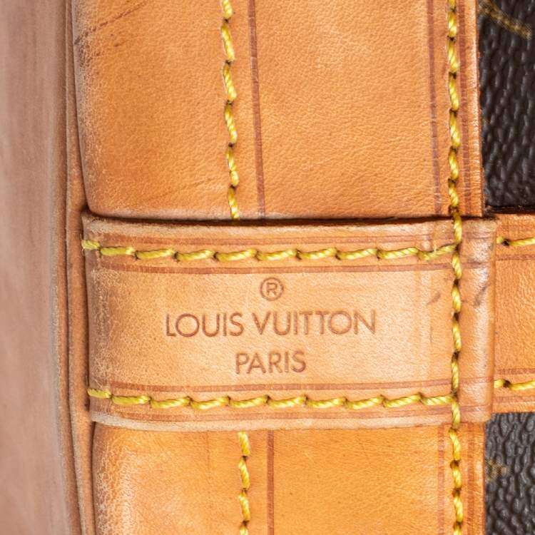 Pre Owned Louis Vuitton Monogram Canvas Large Noe Drawstring Bag
