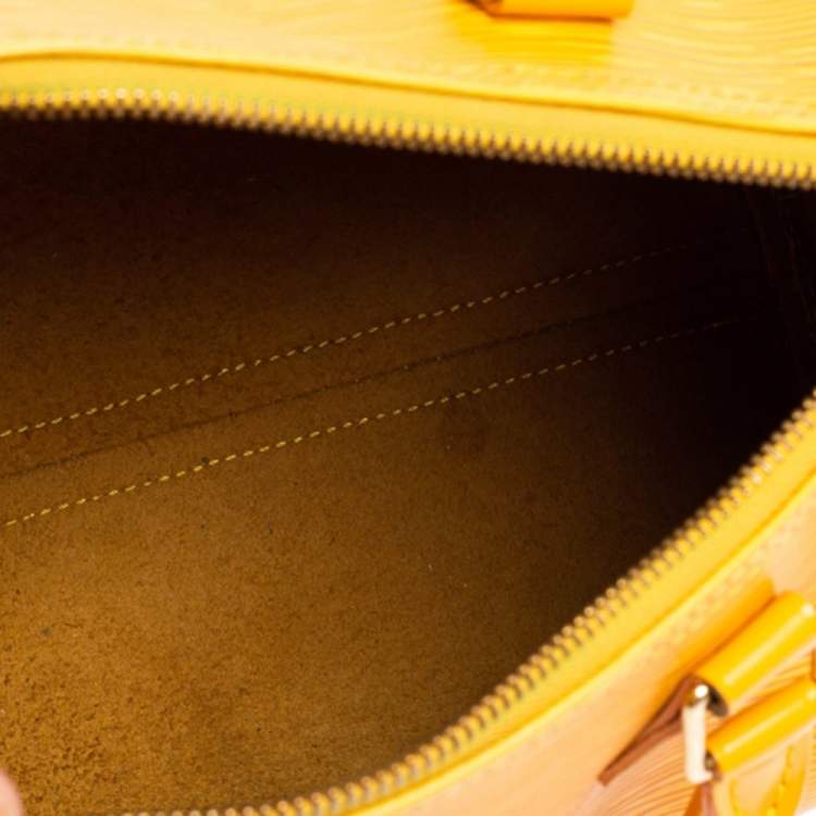مملوكة مسبقًا Louis Vuitton Tassil Yellow Epi Leather Speedy 25 Bag