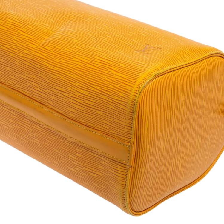 مملوكة مسبقًا Louis Vuitton Tassil Yellow Epi Leather Speedy 25 Bag