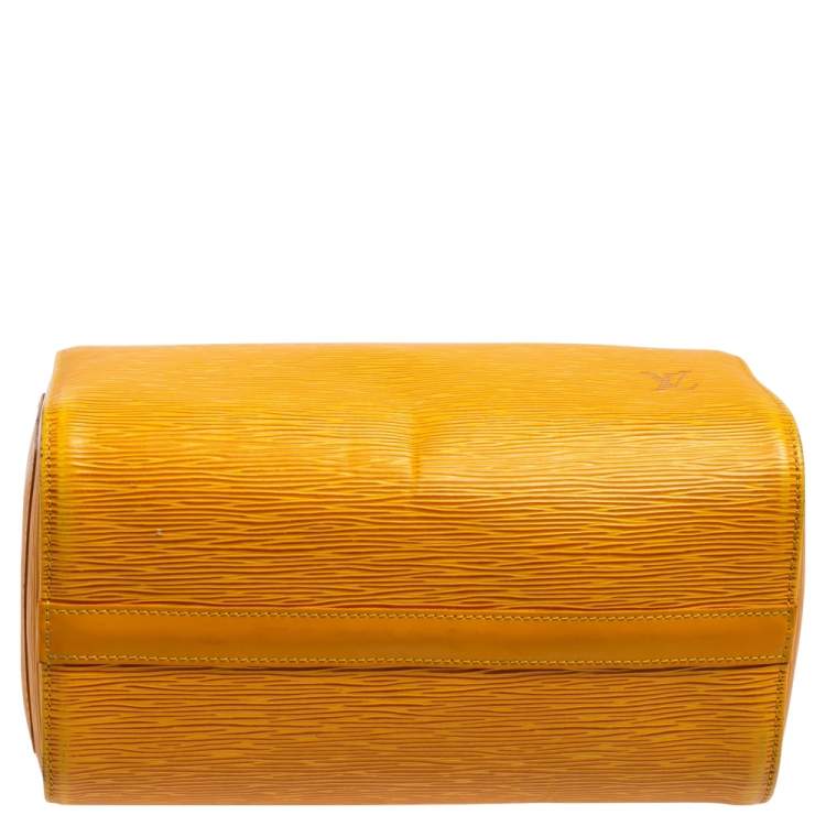 مملوكة مسبقًا Louis Vuitton Tassil Yellow Epi Leather Speedy 25 Bag