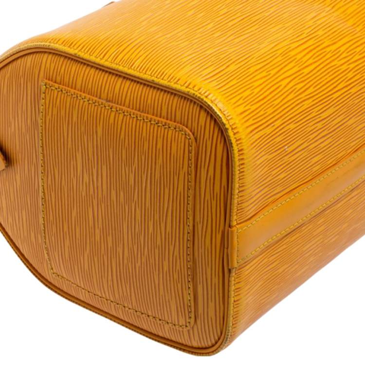 مملوكة مسبقًا Louis Vuitton Tassil Yellow Epi Leather Speedy 25 Bag