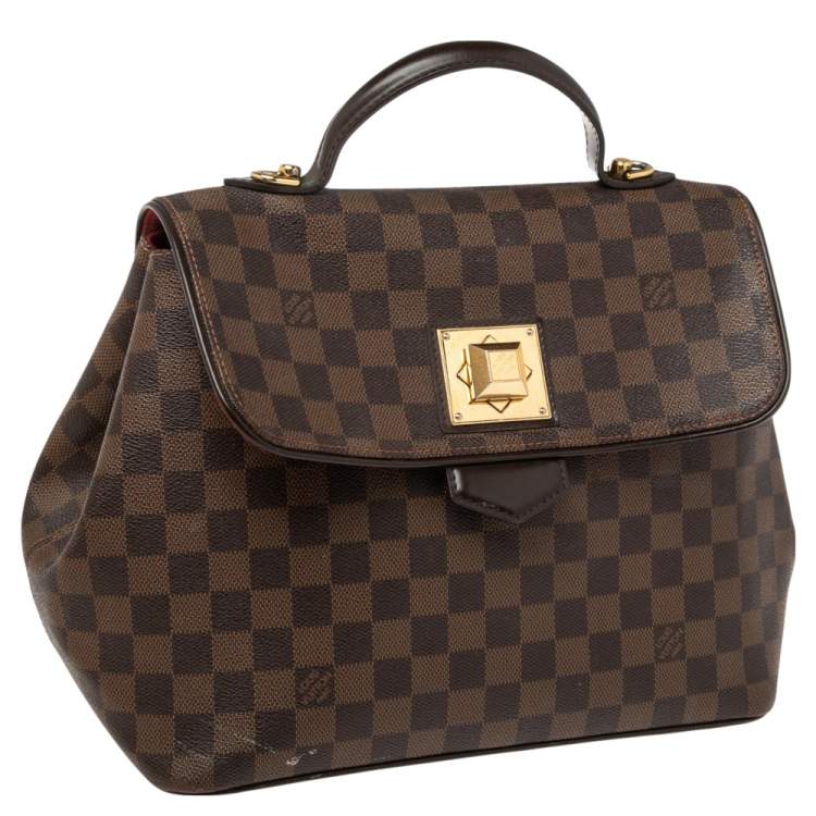 Pre Owned Louis Vuitton Damier Ebene Canvas Bergamo MM Bag