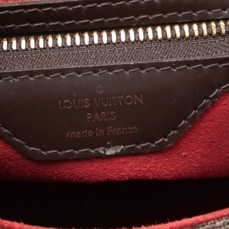 Pre Owned Louis Vuitton Damier Ebene Canvas Bergamo MM Bag