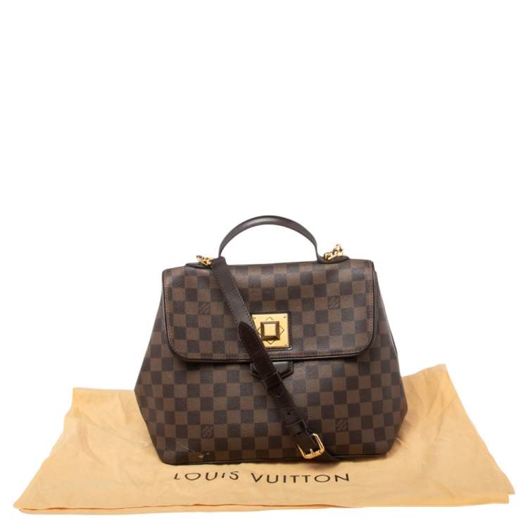 Pre Owned Louis Vuitton Damier Ebene Canvas Bergamo MM Bag