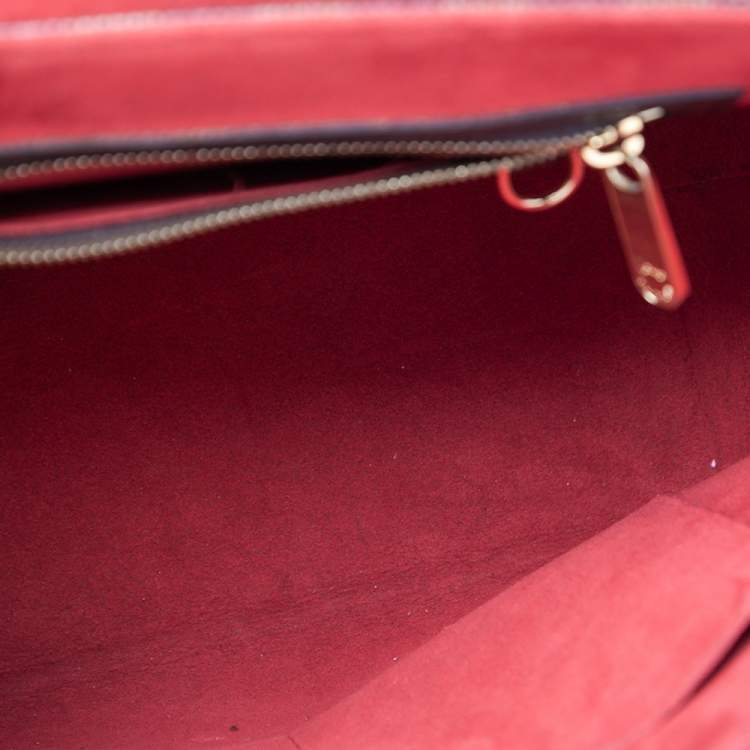 Pre Owned Louis Vuitton Damier Ebene Canvas Bergamo MM Bag