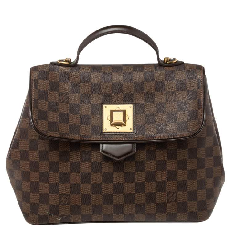 Pre Owned Louis Vuitton Damier Ebene Canvas Bergamo MM Bag