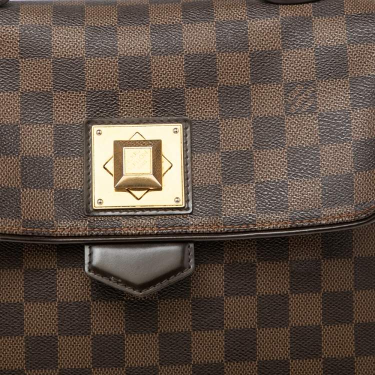 Pre Owned Louis Vuitton Damier Ebene Canvas Bergamo MM Bag