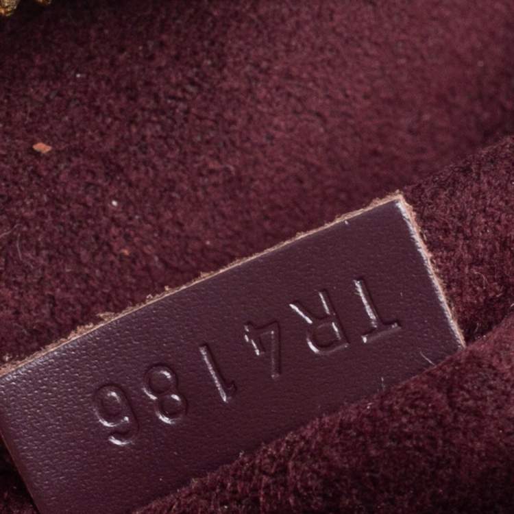Pre Owned Louis Vuitton Amarante Monogram Vernis Melrose Bag