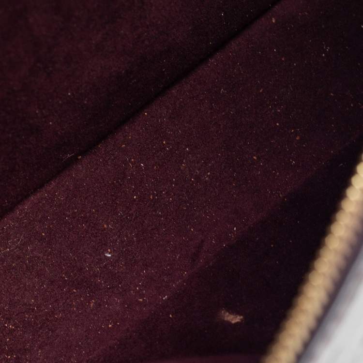 Pre Owned Louis Vuitton Amarante Monogram Vernis Melrose Bag