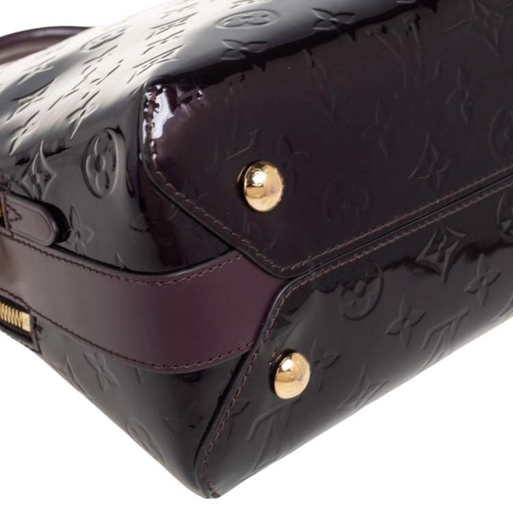 Pre Owned Louis Vuitton Amarante Monogram Vernis Melrose Bag