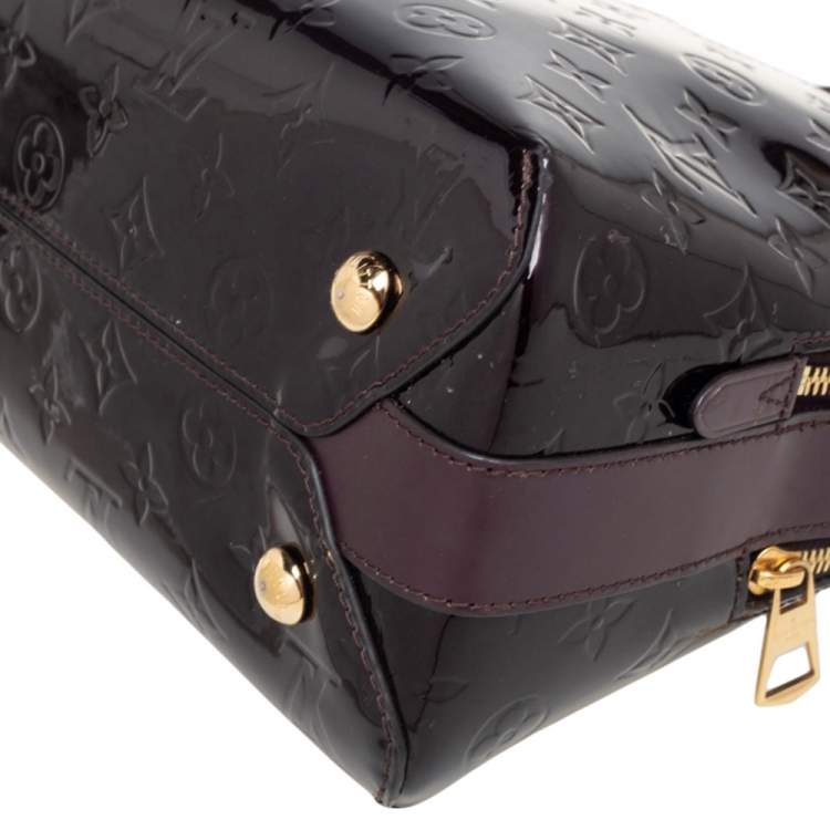 Pre Owned Louis Vuitton Amarante Monogram Vernis Melrose Bag